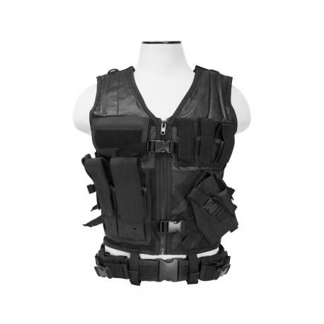 Tactical Vest [2XL+] - Black - SouthernQuartermaster.com